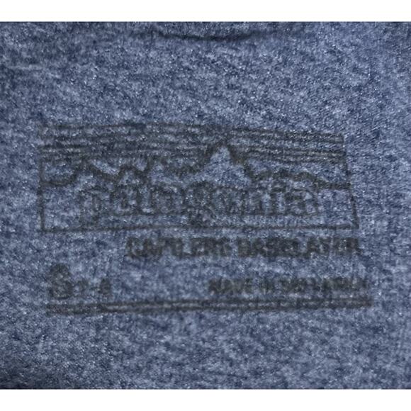 Patagonia Capilene Boys Pants S 7-8 Heather Gray Thermal Elastic Waist Logo - Picture 7 of 7